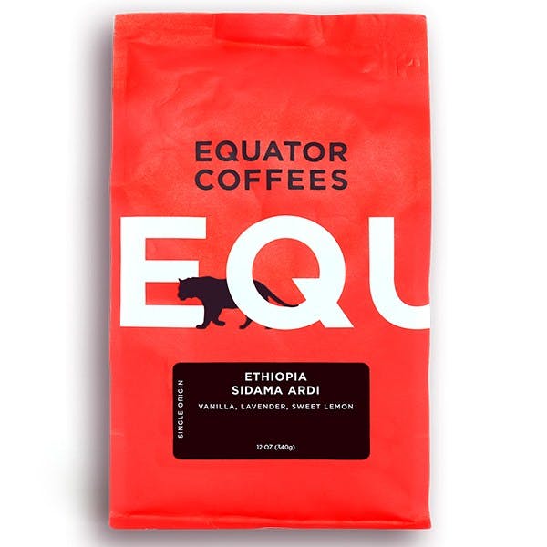 Equator, Ethiopia Sidama Ardi coffee bag
