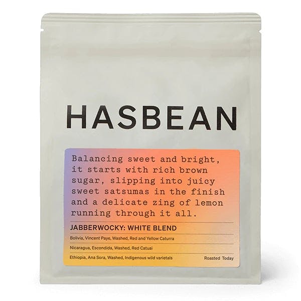 Hasbean, Jabberwocky Espresso Blend coffee bag