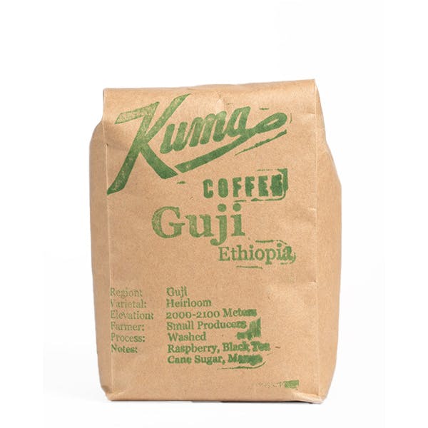 Kuma, Ethiopia Guji coffee bag