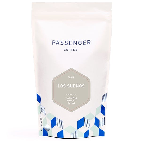 Passenger, Los Sueños Decaf coffee bag