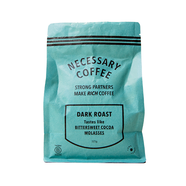 Necessary, Dark Roast coffee bag