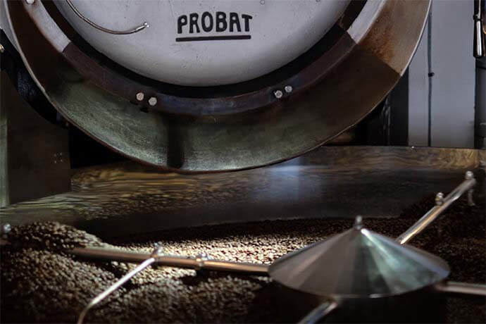 A PROBAT coffee roaster machine.