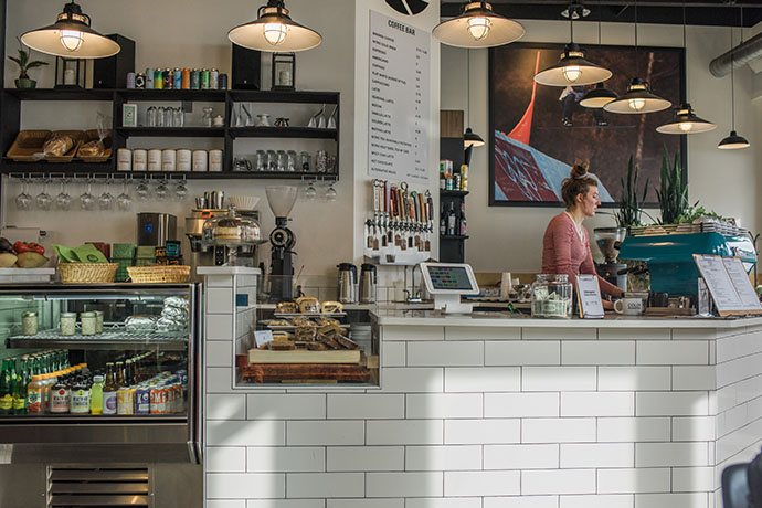 Color Coffee Roasters cafe location side profile photography.