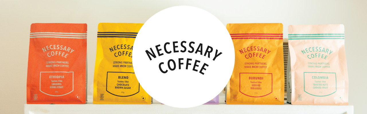 Necessary specialty coffees display.
