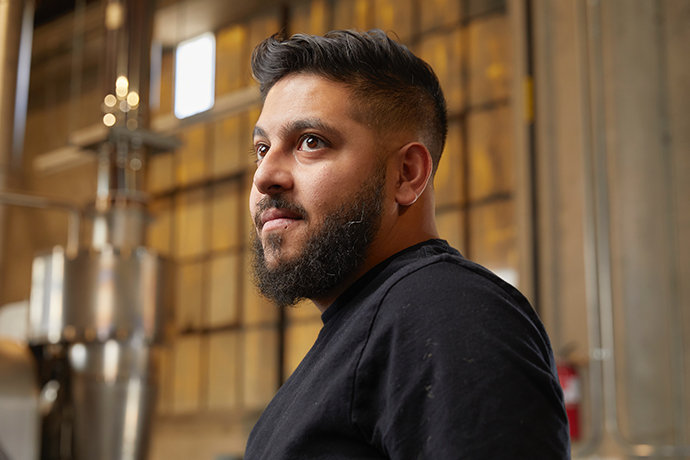 Side profile portrait of Yes Plz founder.